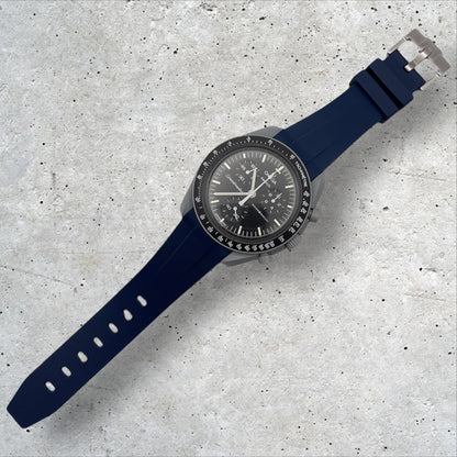 SILIKON ARMBAND für OMEGA X SWATCH SPEEDMASTER MOONSWATCH